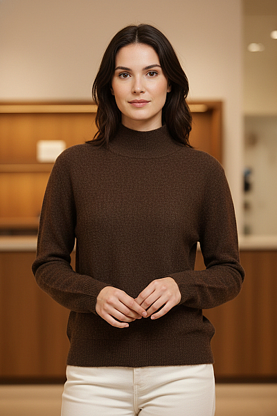 Dámský Svetr Hnědý Vel. S