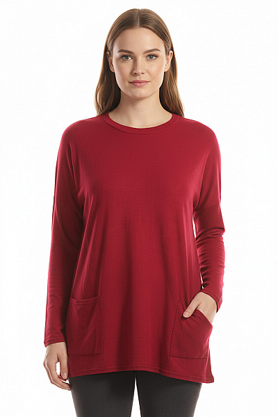  Halenka Pletená Růžová Vel. L