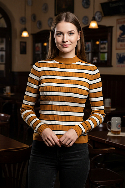 Bershka Dámské Rolák Barevný Vel. S