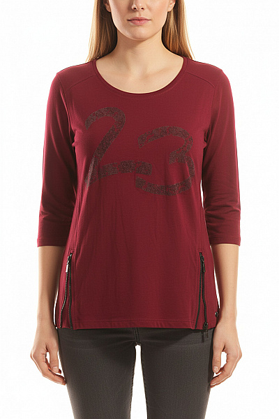 Dámské Tričko Vínová