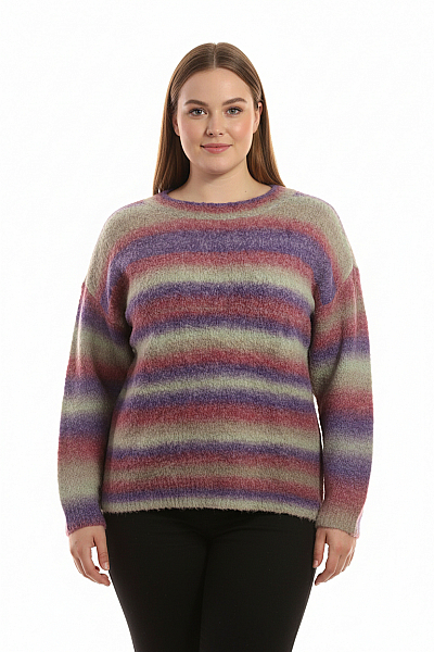 Dámský Pulovr Barevný RAINBOW Vel. 44/46