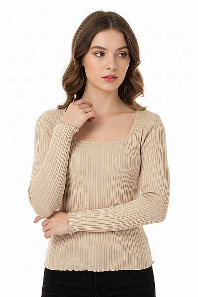 Takko  Halenka Pletená Béžová Vel. S