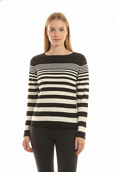 Dámský Pulovr Černobílý