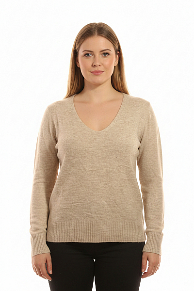 Takko Dámský Pulovr Béžový Second Hand