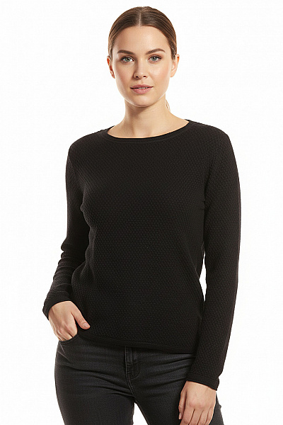 TOM TAILOR Dámský Pulovr Černý Second Hand Vel. L