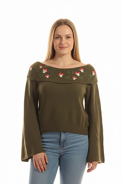 Dámský Rolák Zelený Second Hand Vel. M