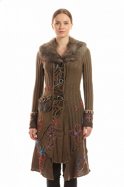 Dámský Cardigan Hnědý Vel. M/L