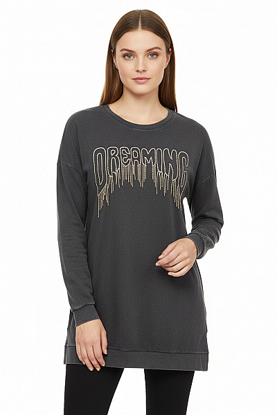 CLOCKHOUSE Dámská Mikina Bez Zapínání Šedá Vel. L