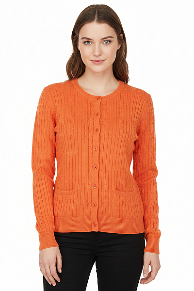 Dámský Pulovr Oranžový Marie Lund Vel. S