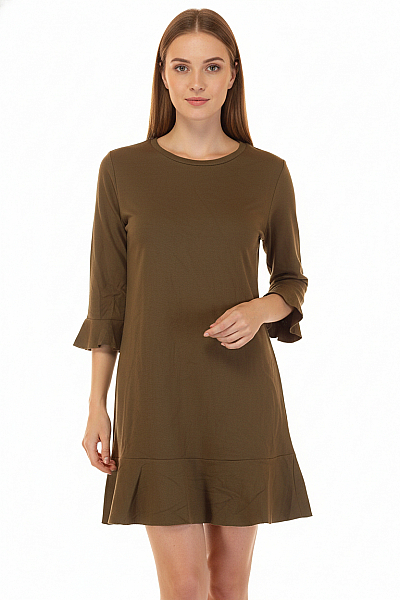 MANGO  Halenka Jednobarevná Khaká Vel.  S