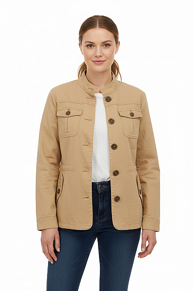 Dámská Bunda Béžová Vel. 40/42