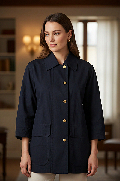 Escada Dámská Přechodné Bundy Modrá Vel. 40