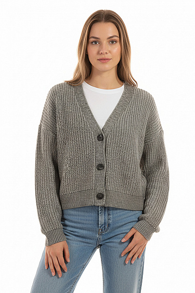 Dámský Cardigan Šedý Vel. M