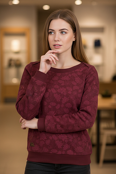 Ragwear Dámská Mikina Vínová Vel. S