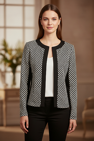 Dámské Sako Černobílý