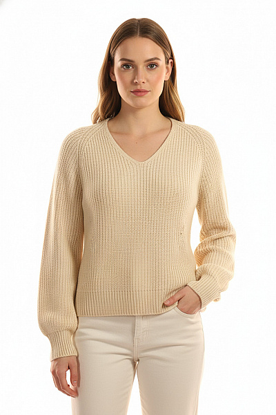 Dámský Svetr Béžový Vel. L