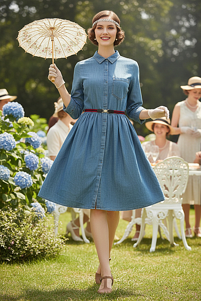 Šaty Modré Esprit Second Hand Vel. S