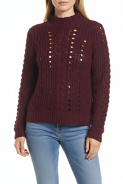 VERO MODA Dámský Svetr Fialový Vel. M