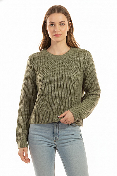 Dámský Pulovr Zelený ONLY Vel. XS