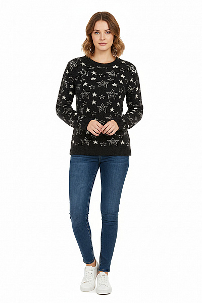 Dámský Pulovr Černý Vel. 38