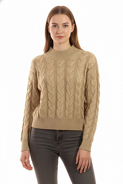 MANGO Dámský Pulovr Zlatý Vel. S