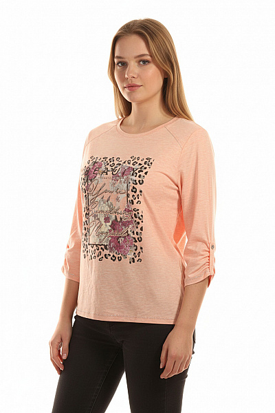 Vzorovaná  Halenka Růžová Vel. 46