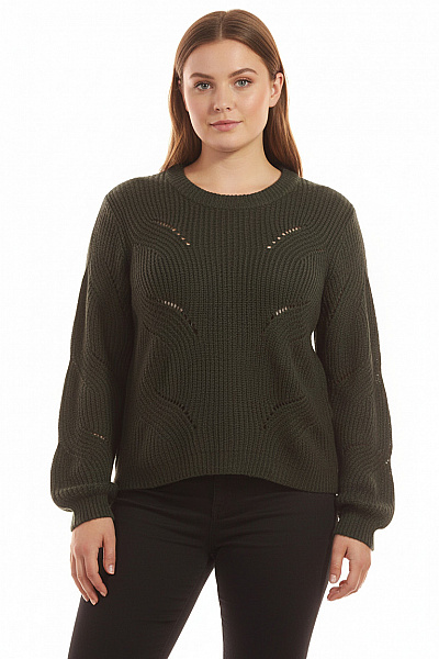 Dámský Svetr Zelený Vel. XL