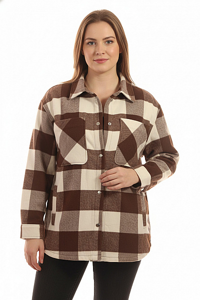 Dámský Kabát Hnědý Second Hand Vel. L