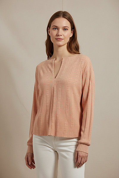 Shein  Halenka Jednobarevná Růžová Vel. S