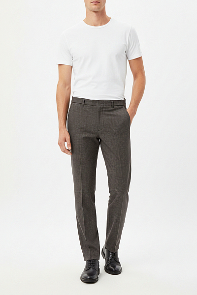 ZARA Pánské Kalhoty Rovné Šedé Vel. 38