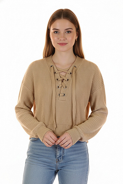 Dámský Svetr Béžový Vel. S