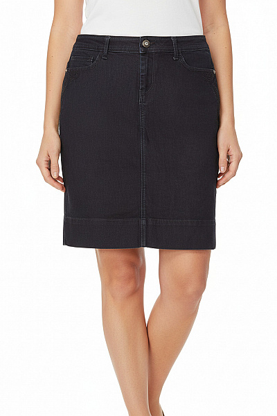 PROMISS Džínová  Sukně Modrá Second Hand Vel. 40