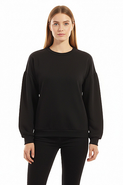 Dámská Mikina Bez Zapínání Černá BONPRIX Vel. 36/38