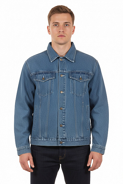 Pánská Bunda Modrá Second Hand Vel. L