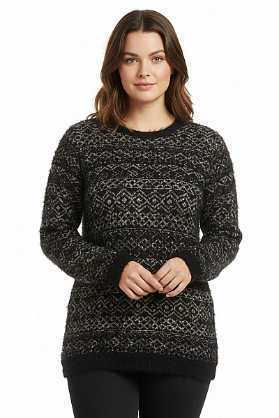 Dámský Svetr Černobílý Esmara Vel. 40/42