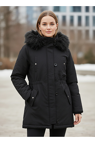 ONLY Zimní Dámská Bunda Černá Vel. L