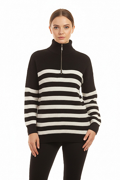 Shein Dámský Rolák Černobílý Vel. L