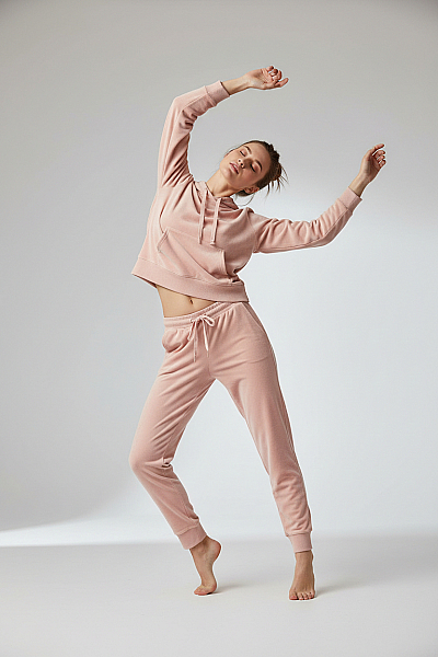 Dámské Kalhoty Růžové Vel. M