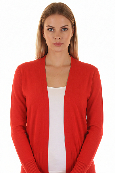 S.OLIVER Dámský Cardigan Červený Vel. 34