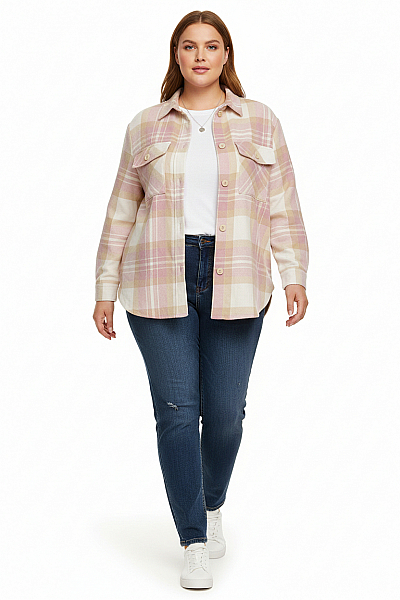 Esmara Krátký Dámský Kabát Barevný Second Hand Vel. 36/38