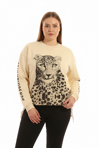 Dámská Mikina Béžová