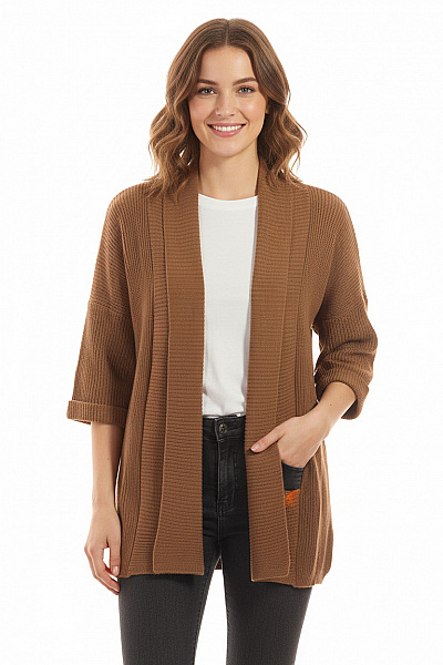 Dámský Cardigan Hnědý Vel. M