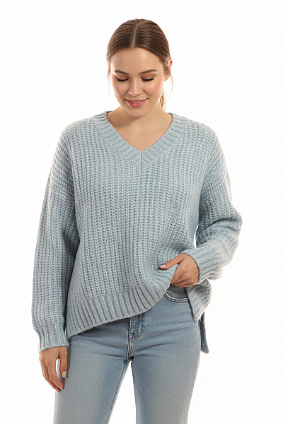 Herrlicher Dámský Pulovr Modrý Vel. L