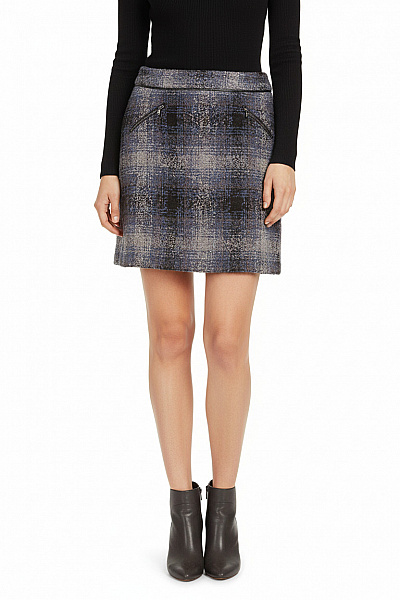 Street One  Sukně áčková Modrá Second Hand Vel. 38