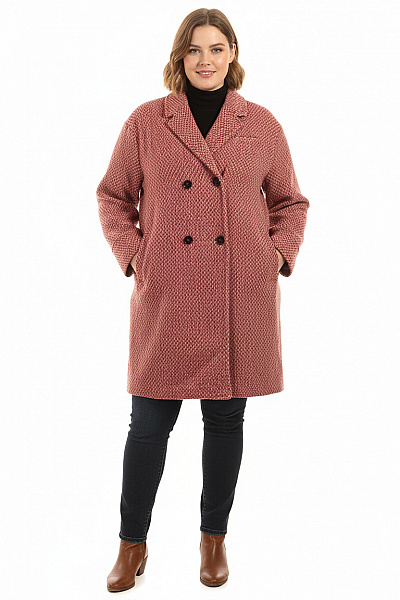 Krátký Dámský Kabát Červený PROMOD