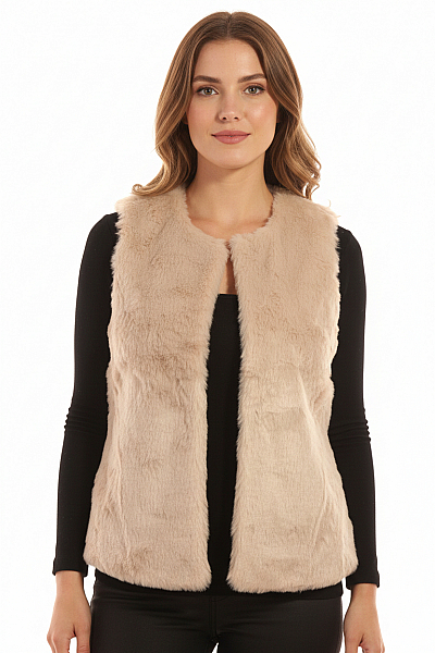 Kratká Dámská Vesta Růžová Garcia Vel. M