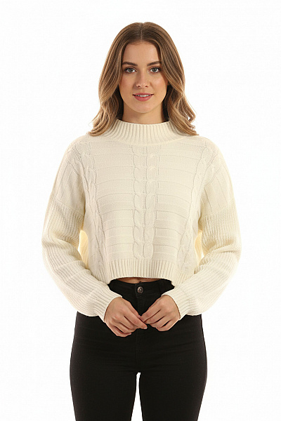 Dámský Pulovr Bílý Missguided Vel. M