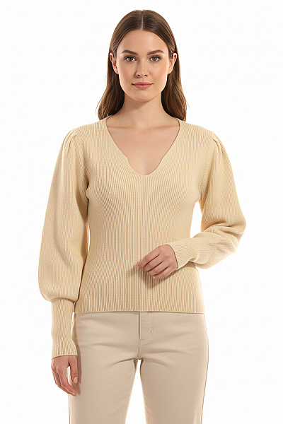 Dámský Pulovr Béžový Vel. M