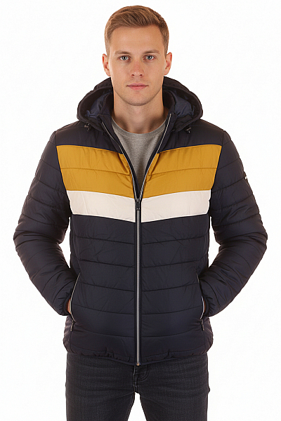 Prošívaná Pánská Bunda Modrá Vel. M