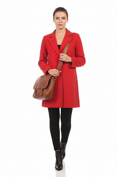 Dámský Kabát Červený Susy Mix